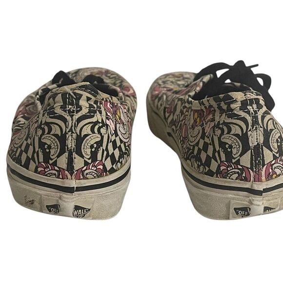 Disney Vans Alice in Wonderland Cheshire Cat Women’s Size 8 Sneakers Shoes Laces - Picture 2 of 15